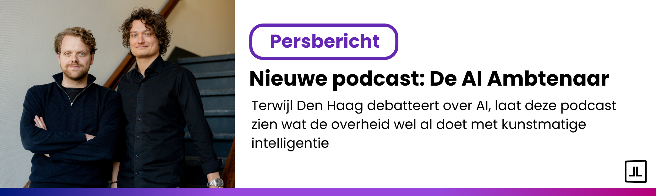Nieuwe podcast: De AI Ambtenaar. Terwijl Den Haag debatteert over AI, laat deze podcast  zien wat de overheid wel al doet met kunstmatige intelligentie