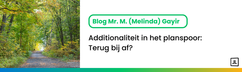 blog header - Additionaliteit in het planspoor: Terug bij af?