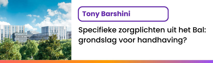 Specifieke zorgplichten uit het Bal: grondslag voor handhaving? 
