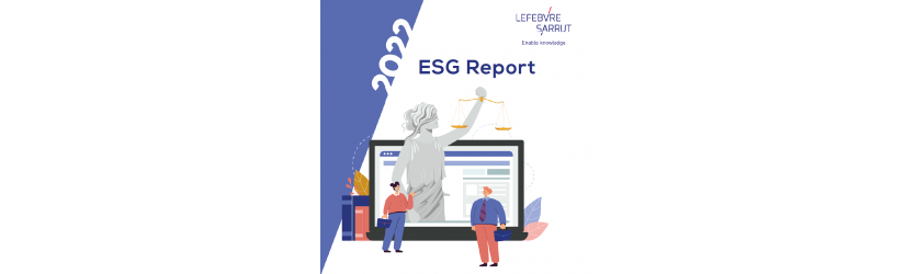 ESG report 2022 Sdu Lefebvre Sarrut