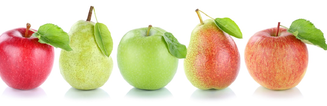 Fruit en fruit of appels en peren?