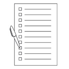 Akten met lijnenspel op achterzijde, 4 boorgaten (pak 250)