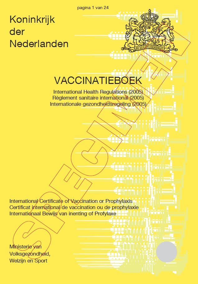 Het vaccinatieboekje: Internationaal bewijs van inenting, 3-talig (pak 10)