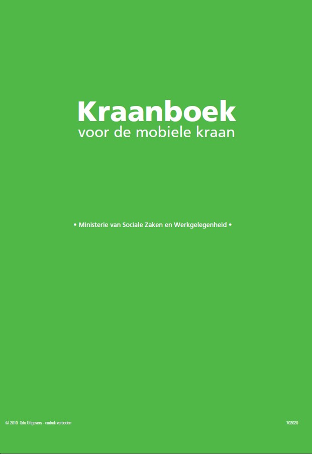 Kraanboek, groen, voor mobiele kraan