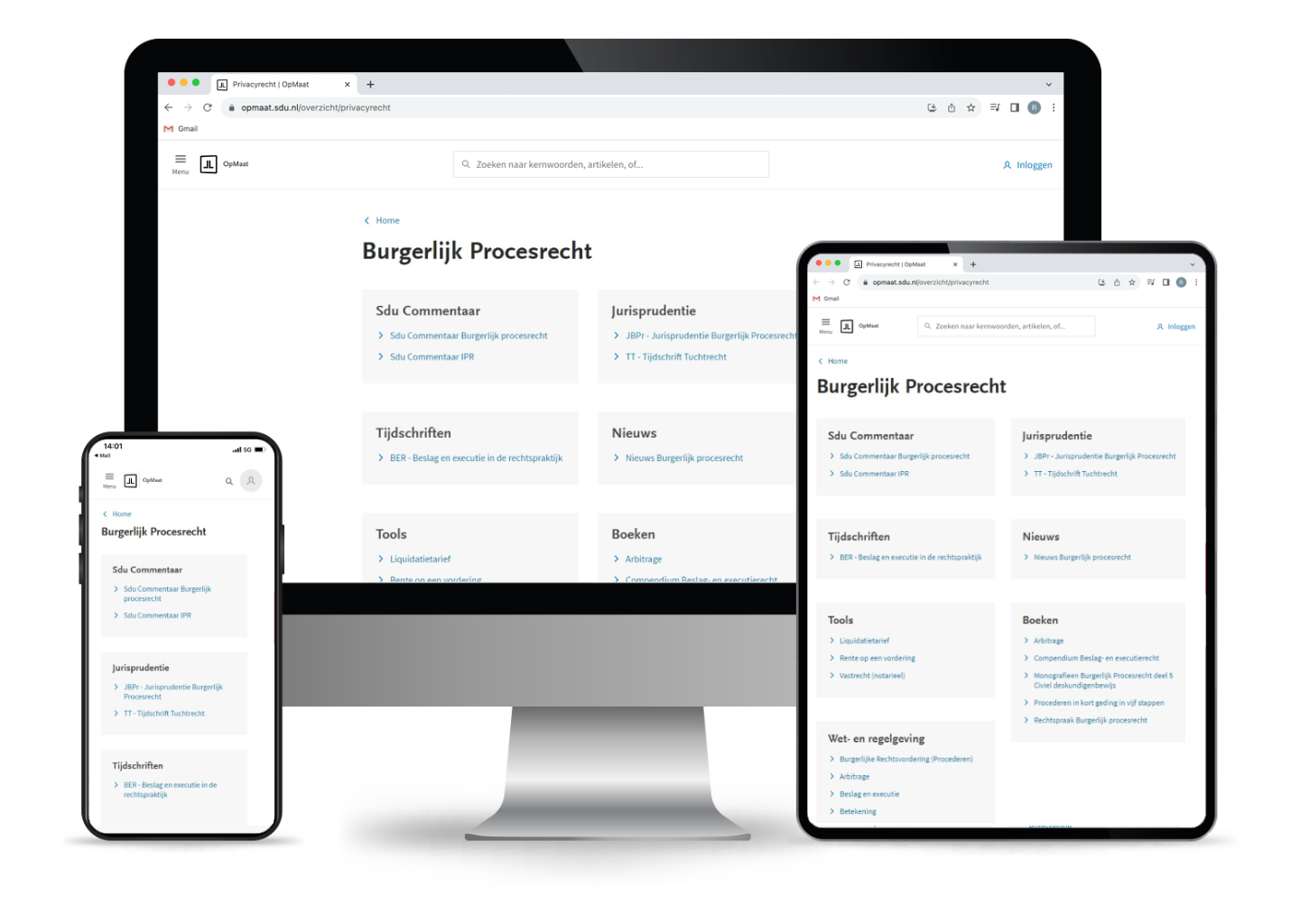 OpMaat Burgerlijk Procesrecht (Online+app)