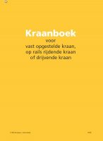 Kraanboek, geel, voor vast opgestelde kraan, op rails rijdende kraan of drijvende kraan
