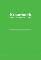 Kraanboek, groen, voor mobiele kraan
