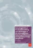 Belastingplicht en fiscale behandeling van stichtingen in de vennootschapsbelasting