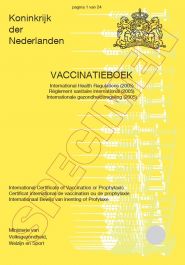 het vaccinatieboekje internationaal bewijs van inenting 3 talig sdu