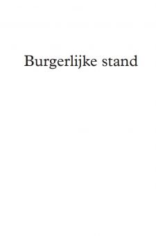 blanco uittreksel (als titelvel) voor trouw/partnerboekje, met titel 'Burgerlijke Stand' (pak à 10)