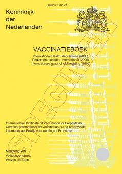 Het vaccinatieboekje: Internationaal bewijs van inenting, 3-talig (pak 50)
