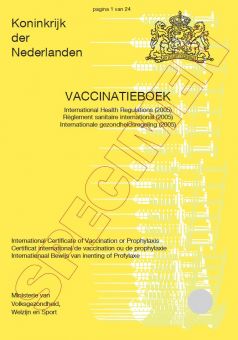 Het vaccinatieboekje: Internationaal bewijs van inenting, 3-talig (pak 10)
