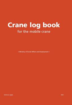 Crane log book, red, for mobile crane
