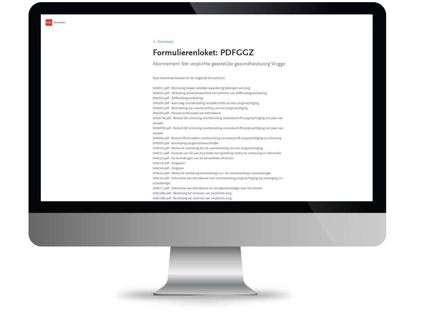 Jaarabonnement Wvggz gezondheidszorgformulieren voor zorginstellingen (voor meerdere gebruikers)