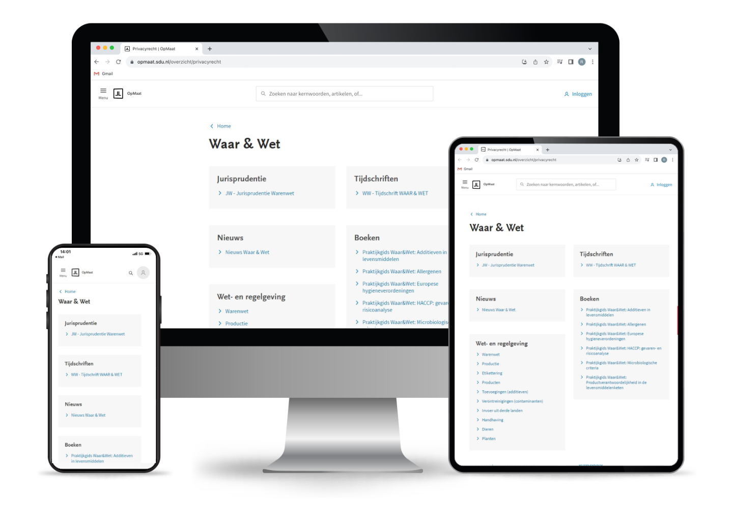 Opmaat Waar&Wet (Online+app)