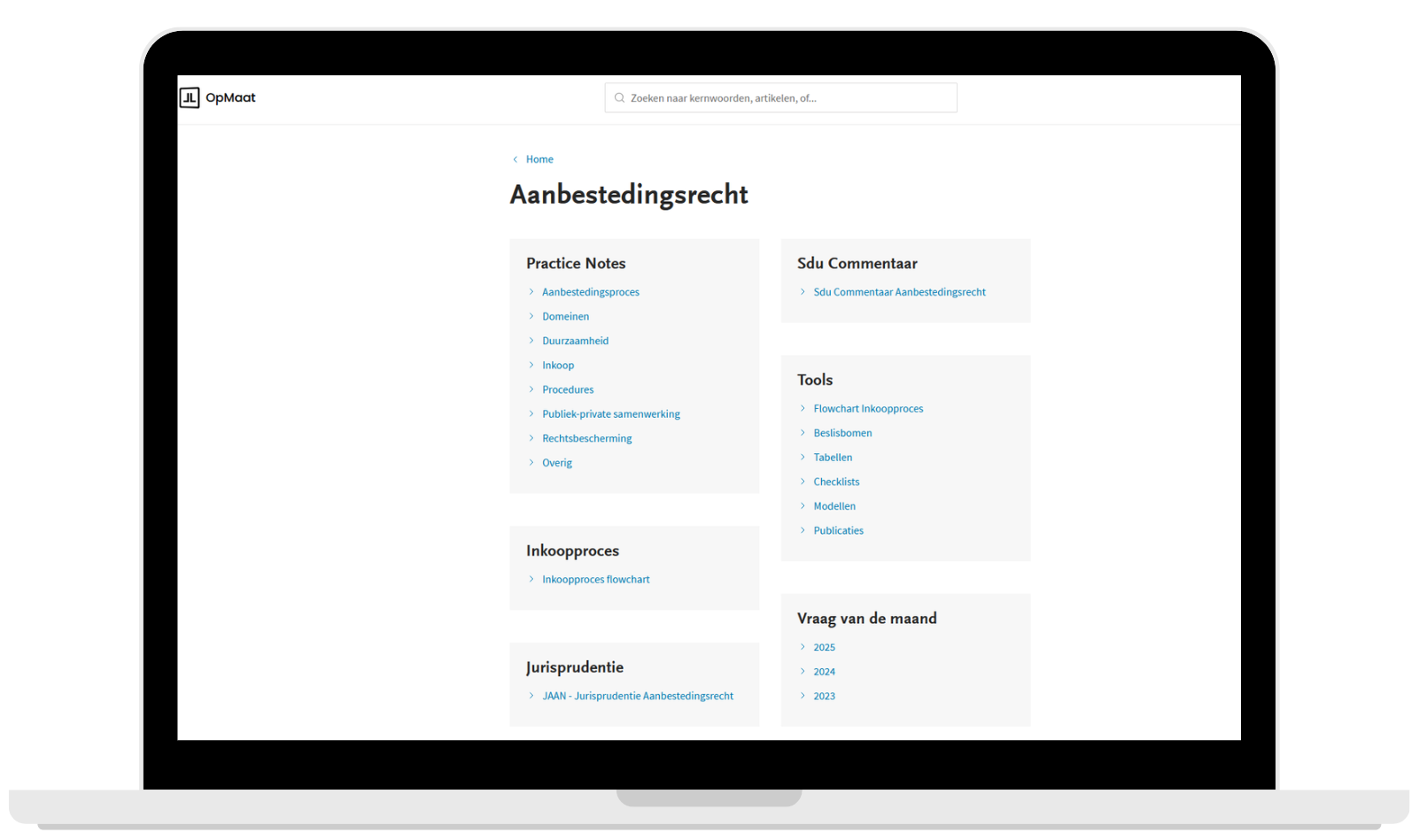 OpMaat Tender Nieuwsbrief Online