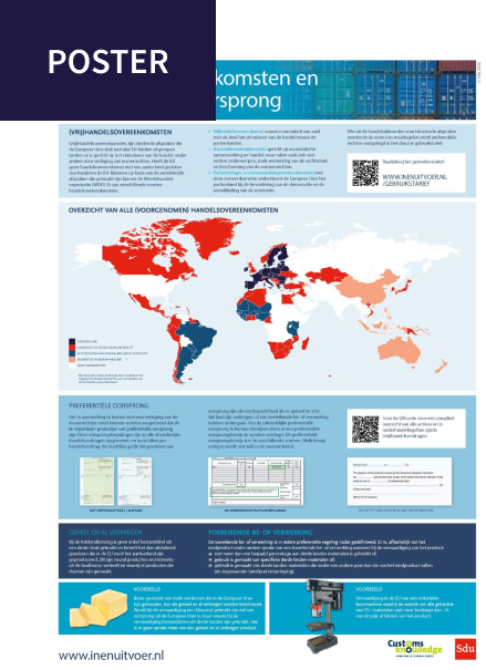 Poster Handelsovereenkomsten en preferentiële oorsprong
