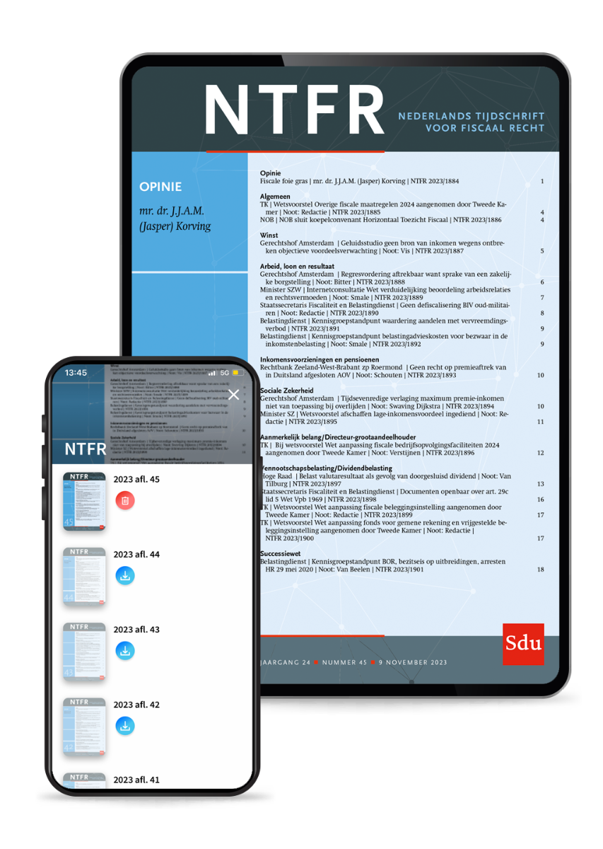 Nederlands Tijdschrift voor Fiscaal Recht NTFR (app)
