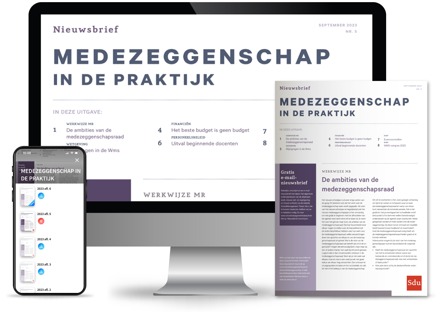 Nieuwsbrief medezeggenschap in de Praktijk(abonnemment) plus Stapp app