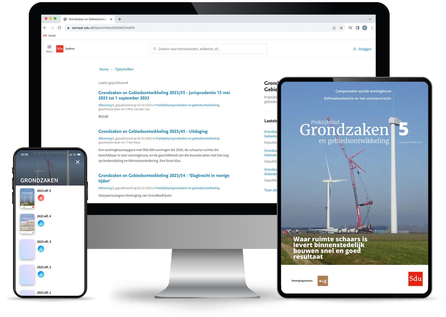 Grondzaken en Gebiedsontwikkeling (online + app)