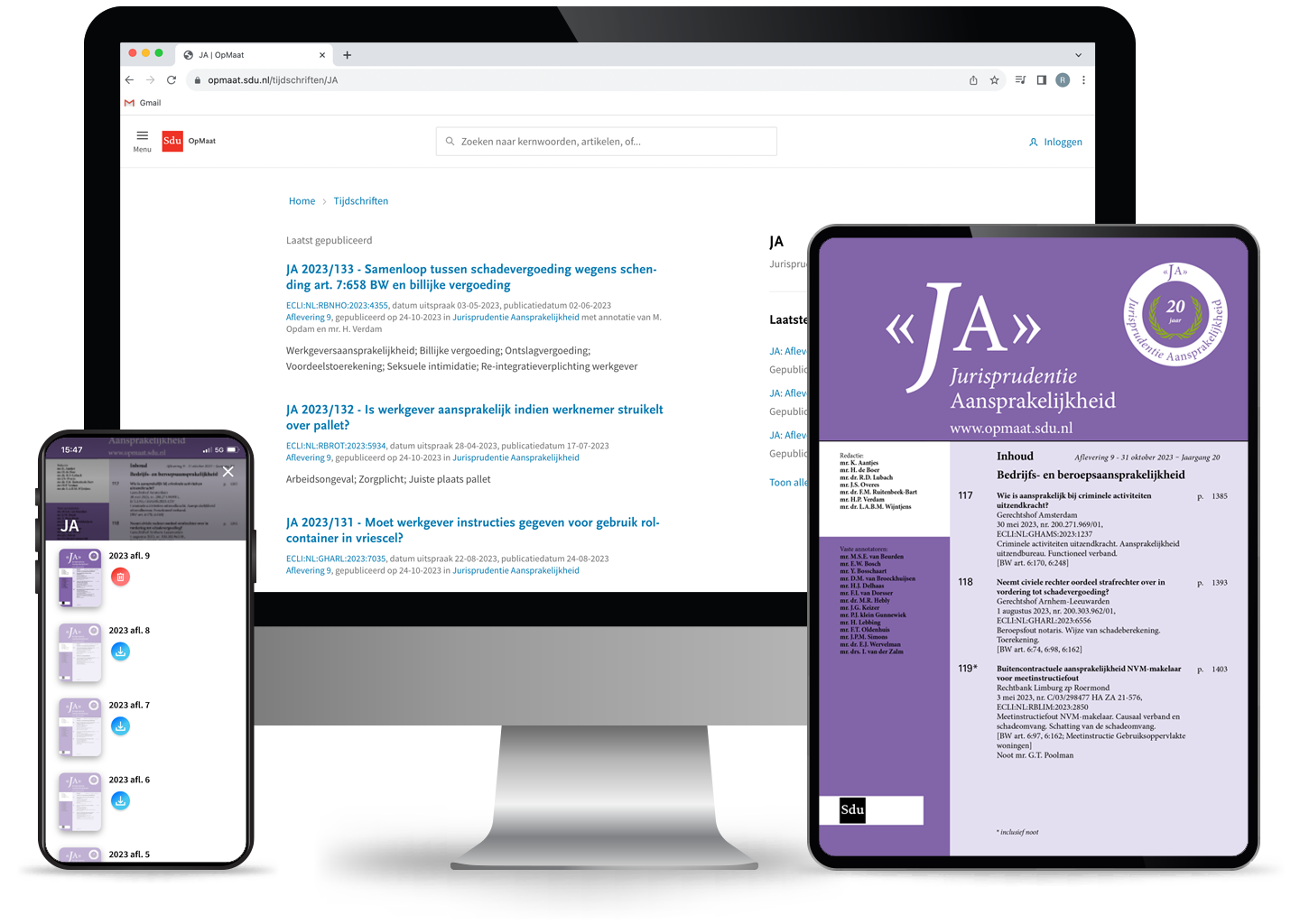 Jurisprudentie Aansprakelijkheid (online + app)