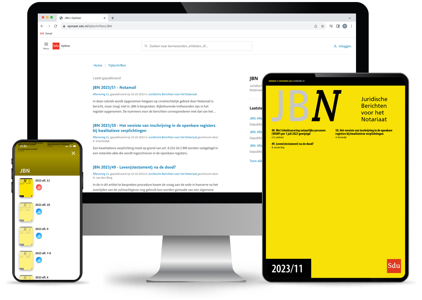 Juridische berichten voor het notariaat (Online + app)