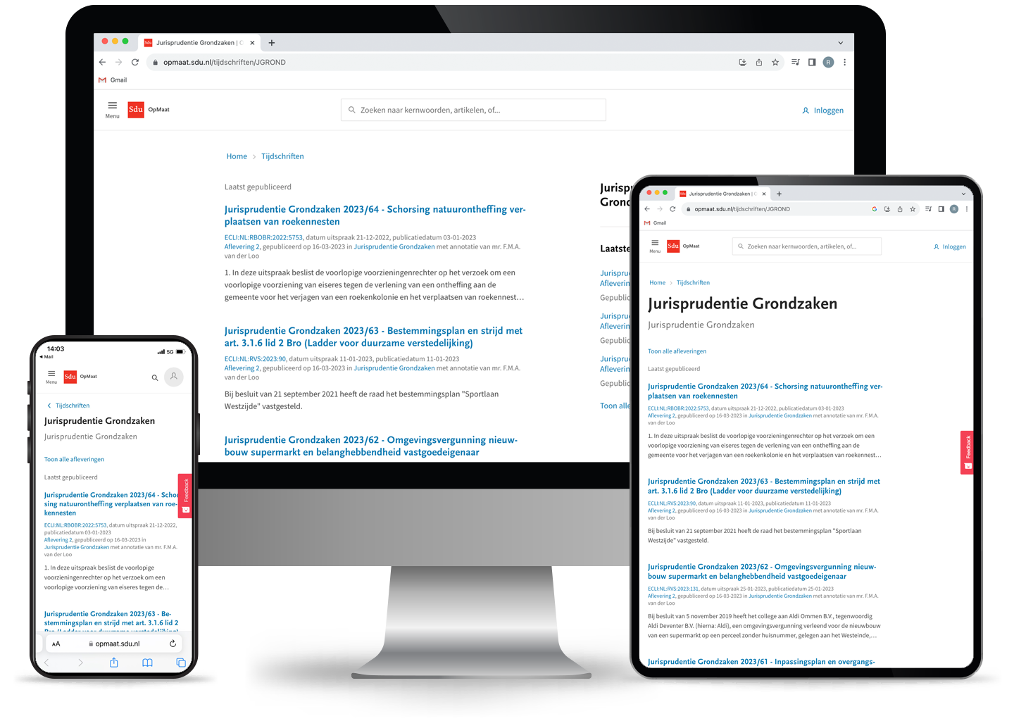 Jurisprudentie Grondzaken en gebiedsontwikkeling (online)