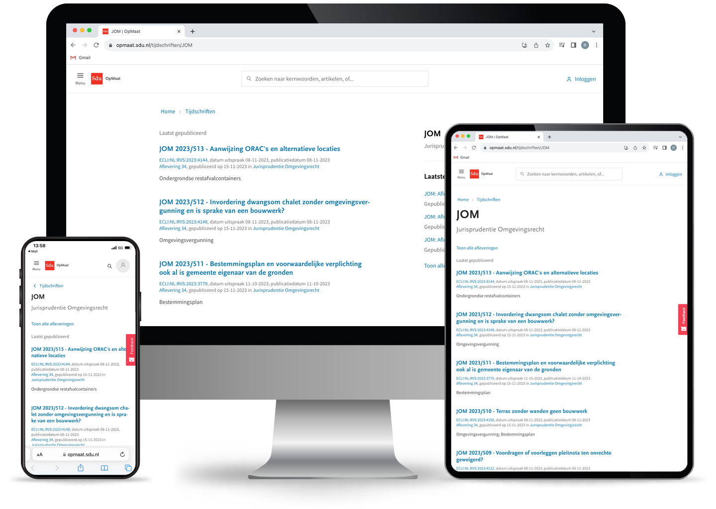 Sdu Jurisprudentie Omgevingsrecht (online)