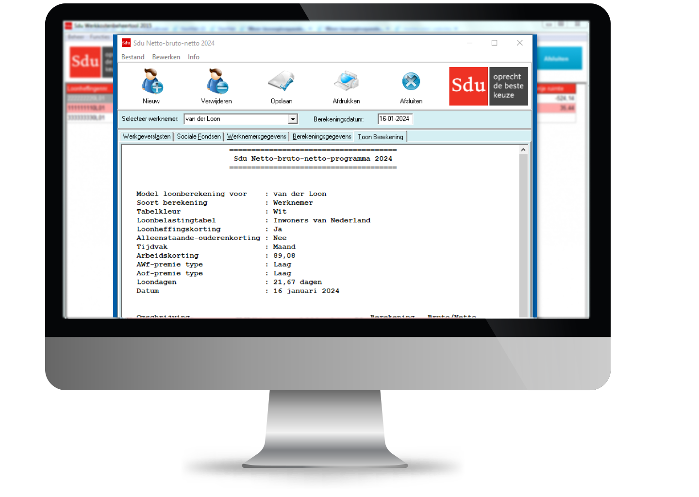Sdu Netto-Bruto-Netto programma (abonnement)