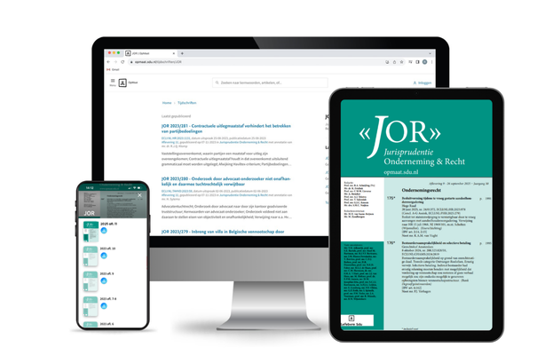 Jurisprudentie Onderneming & Recht JOR (online + app)
