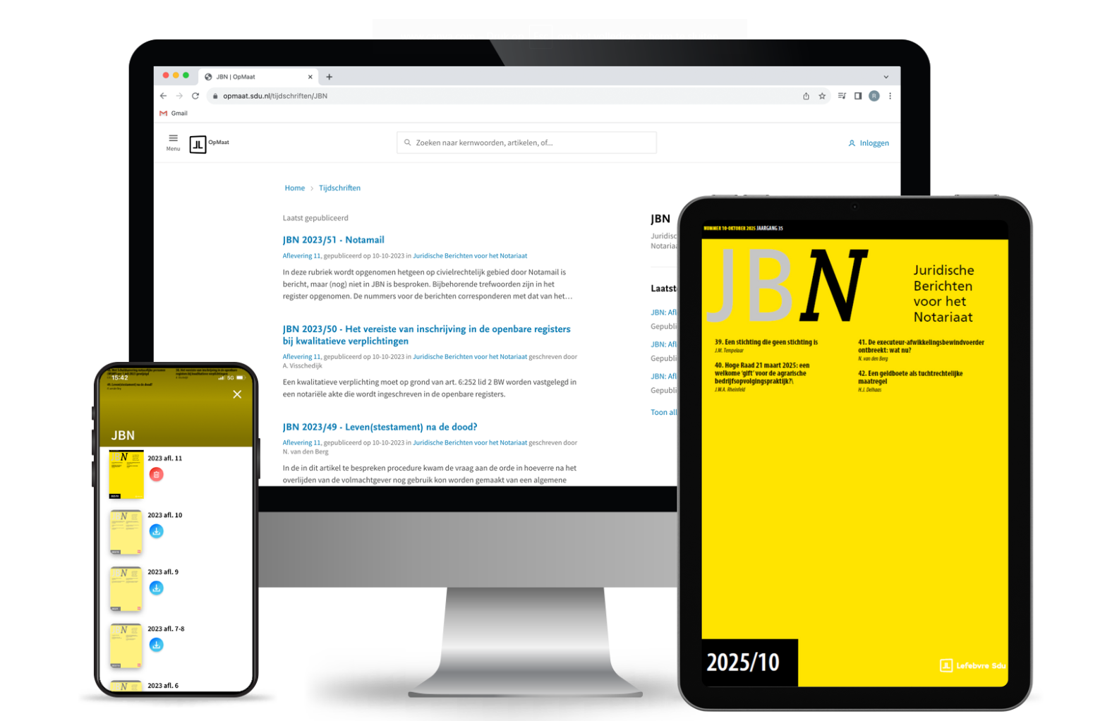 Juridische Berichten voor het Notariaat (online + app)
