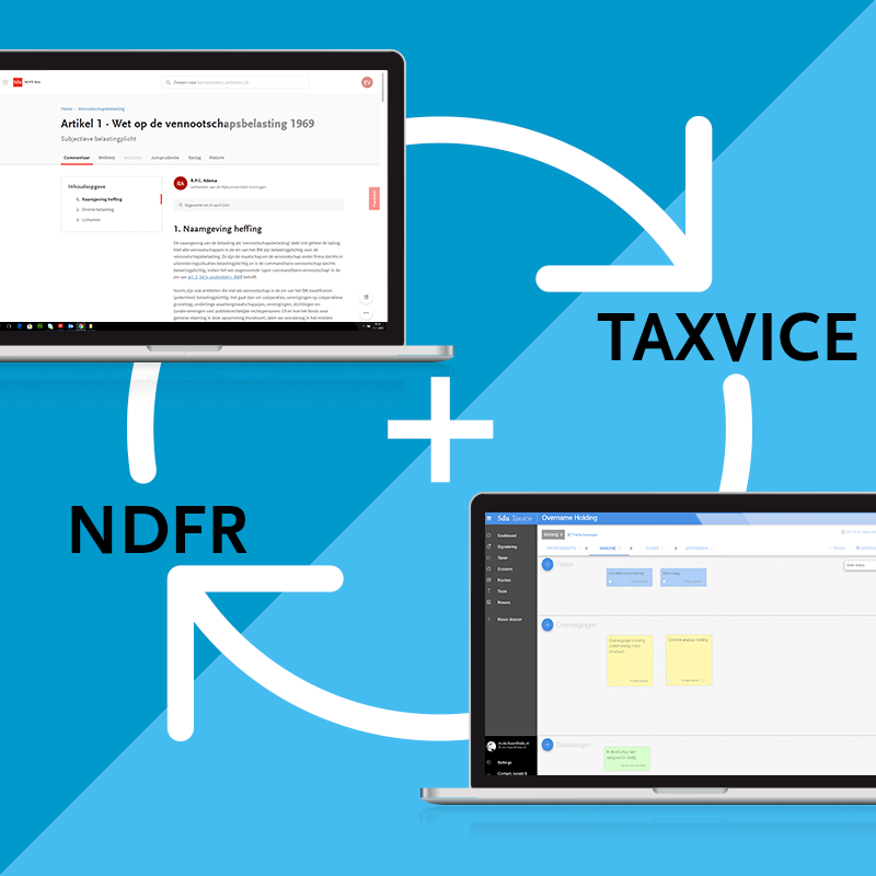 Sdu ondersteunt jouw fiscale adviesproces met NDFR en Taxvice