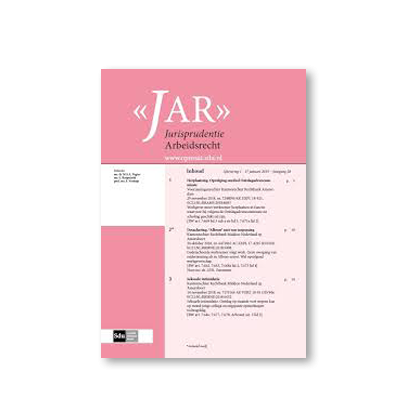product Jurisprudentie Arbeidsrecht